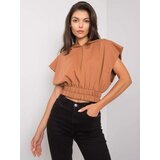 FANCY Sweatshirt-FA-BL-7227.86P-light brown | Shoptok.si