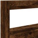 vidaXL Ormarić za uzglavlje LED boja dimljenog hrasta 120x17x102 cm | shoptok.hr