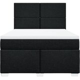  Krevet s oprugama i madracem crni 140 x 190 cm od tkanine | shoptok.hr
