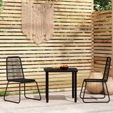  3-dijelni vrtni blagovaonski set crni | shoptok.hr