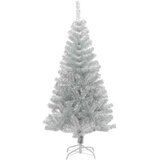 Umjetno božićno drvce sa stalkom srebrno 150 cm PET | shoptok.hr