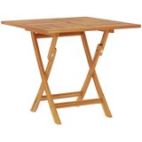  Preklopni vrtni stol Prirodna 90 x 90 x 75 cm Čvrsto teak drvo | shoptok.hr