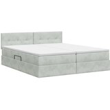  Krevet s od storage s uzglavljem 2 kom. Svjetlosiva 180 x 200 cm | shoptok.hr