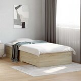  Okvir za krevet s ladicama Hrast sonoma Konstruirano drvo - Hrast sonoma 80 x 200 cm | shoptok.hr