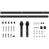 vidaXL Drsna vrata Rjava 100 x 208 cm Trdna borovina | Shoptok.si