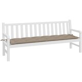  Jastuk za vrtnu klupu smeđesivi 200 x 50 x 7 cm tkanina Oxford | shoptok.hr