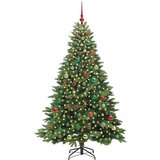 vidaXL Umestno božično drevo med 300 LED Zelena 180 cm PE in PVC | Shoptok.si