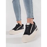 Shelvt Black and white platform sneakers | shoptok.hr