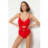 Trendyol swimsuit - red - floral Cene