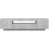 vidaXL TV ormarić s LED svjetlima siva boja betona 160 x 35 x 40 cm | shoptok.hr
