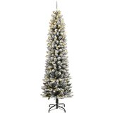 vidaXL Umjetno božićno drvce 300 LED dioda i nasut snijeg 240 cm - 240 cm 1 s LED svjetlima | shoptok.hr
