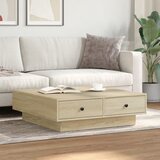  Stolić za kavu boja hrasta sonome 90x90x28 cm konstruirano drvo | Eponuda.com