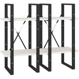 Ormarić za knjige s 4 razine bijeli 40x30x140 cm od borovine | shoptok.hr