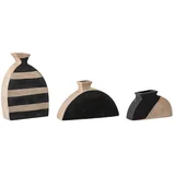 set od 3 vaze od terakote Nezha, visina 23 cm