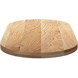 vidaXL Mizna plošča 120x60x4 cm trdna hrastovina ovalna | Shoptok.si