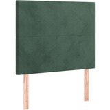  Krevet box spring s madracem LED tamnozeleni 100x200 cm baršun | shoptok.hr