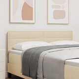 vidaXL Naslon za glavu Linije Dizajn Krem 140 cm Tkanina | shoptok.hr