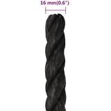  Radno uže crni 6 mm 250 m od polipropilena | shoptok.hr