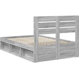  Okvir za krevet s uzglavljem Siva Sonoma 120 x 190 cm | shoptok.hr