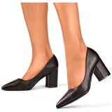 primohurt Black classic low-heeled pumps, women's shoes for the office | Shoptok.si