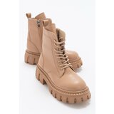 LuviShoes Tool Dark Beige Women's Boots Cene