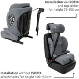 Lorelli Rio autosjedalica Isofix 76-150 cm, Black | shoptok.hr