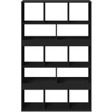 vidaXL Pregrada za prostor črna 100x33x156,5 cm inženirski les | Shoptok.si