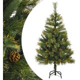 vidaXL Umjetno božićno drvce sa šarkama i šiškama 120 cm - 120 cm 1 Osnovni 1 | shoptok.hr