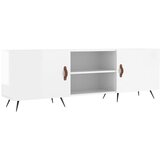 Maison Chic TV omarica - TV stojalo - Televizijska omarica visok sijaj bela 150x30x50 cm inženirski les, (21699815) Cene