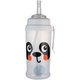 Canpol BabiesBoo Sport Cup sportska boca sa slamkom s utegom Panda 350 ml | shoptok.hr