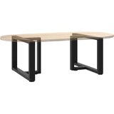 Noge za klub stolić T-oblika 2 kom Crne 70x25x(42-43) cm Čelik | Eponuda.com