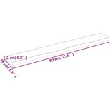  Stenska polica svetlo rjava 80x10x2 cm trdna hrastovina | Shoptok.si
