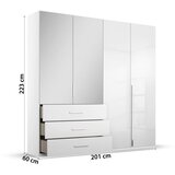 home24 Omara S Klasičnimi Vrati Montclar, Bela | Shoptok.si