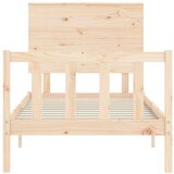  Okvir kreveta s uzglavljem 2FT6 mali jednokrevetni masivno drvo | shoptok.hr