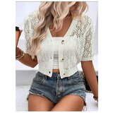 Dewberry 31766 Knit Short Sleeve Cardigan-STONE | shoptok.hr