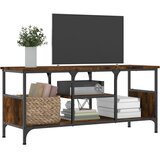TV ormarić boja dimljenog hrasta 100x35x45 cm od drva i željeza | shoptok.hr