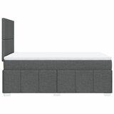  Krevet box spring s madracem tamnosivi 120 x 190 cm tkanina | shoptok.hr