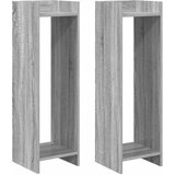  Stalak za biljke s policom 2 pcs Sivi Sonoma 30 x 30 x 100 cm | Eponuda.com