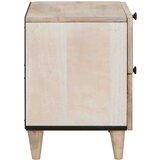 vidaXL Noćni ormarić s ladicama Bež 40 x 33 x 46 cm masivno drvo manga | shoptok.hr