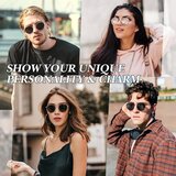 GQUEEN polarizirana retro okrogla sončna očala z UV400 zaščito Odprta Embalaža | Shoptok.si