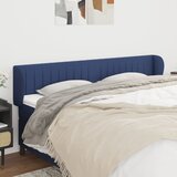  Uzglavlje s ušima plavo 183x23x78/88 cm od tkanine | shoptok.hr