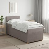  Boxspring krevet s madracem Sivosmeđa 100 x 200 cm Tkanina | shoptok.hr