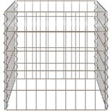 vidaXL Srebrna Metal 50 x 50 x 50 cm Čvrsta Metalna vrtna barijera | shoptok.hr