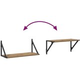 Police na zidu Zidne 2 pcs Umjetnički hrast 60 x 25 x 25,5 cm | shoptok.hr