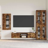  Set TV komoda FLORIN 3 pcs Dimljeni hrast Konstruirano drvo | shoptok.hr