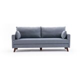 Artie Svijetlo plava sklopiva sofa 208 cm Bella – Cijene