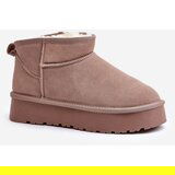 Boto Fashionable Low Suede Snow Boots Khaki Nucca | ePonuda.com