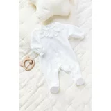 TARTINE ET CHOCOLAT Pajac za dojenčka bela barva