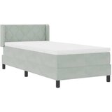  s opruga kutije Svijetlo siva 200 x 90 cm Baršun | shoptok.hr