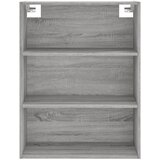  Visoka komoda siva sonome 69,5x34x180 cm od konstruiranog drva | shoptok.hr